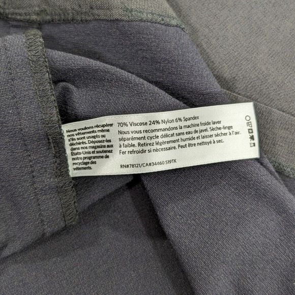 Eileen Fisher Square Neck Crepe Sleeveless Shift L‎ Graphite - Picture 5 of 5